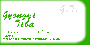 gyongyi tiba business card